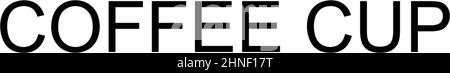 Icône vecteur simple de tasse à café.Modèle de conception de symbole d'illustration pour élément d'interface utilisateur Web mobile. Illustration de Vecteur