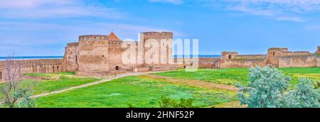 Citadelle de la forteresse d'Akkerman et son immense terrain, Bilhorod-Dnistrovskyi, Ukraine Banque D'Images