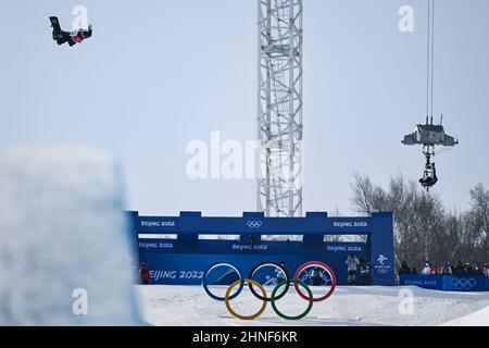 Chloe Kim (Etats-Unis), 10 FÉVRIER 2022 - snowboard : finale de Halfpipe féminin lors des Jeux Olympiques d'hiver de 2022 à Beijing au Genting Snow Park à Zhangj Banque D'Images