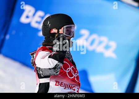 Chloe Kim (Etats-Unis), 10 FÉVRIER 2022 - snowboard : finale de Halfpipe féminin lors des Jeux Olympiques d'hiver de 2022 à Beijing au Genting Snow Park à Zhangj Banque D'Images