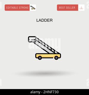 Icône de vecteur simple Ladder. Illustration de Vecteur