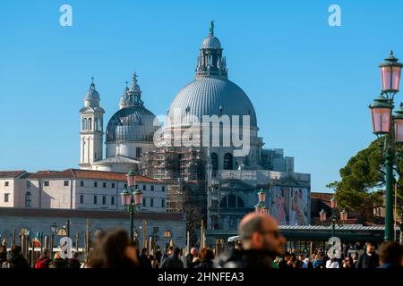 Vue sur le front de mer sur le bassin de St. Mark Banque D'Images