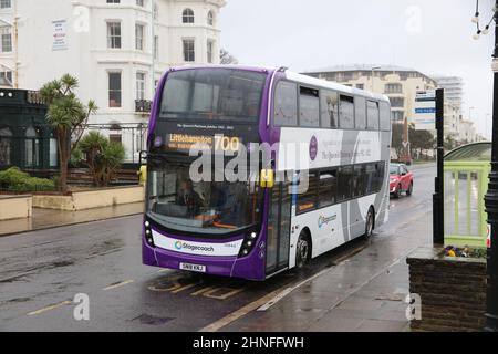 BUS PLATINUM JUBILEE DE STAGECOACH QUEEN Banque D'Images