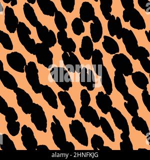 Motif moderne sans coutures léopard abstrait.Animaux arrière-plan tendance.Illustration vectorielle de couleur pour impression, carte, carte postale, tissu Illustration de Vecteur