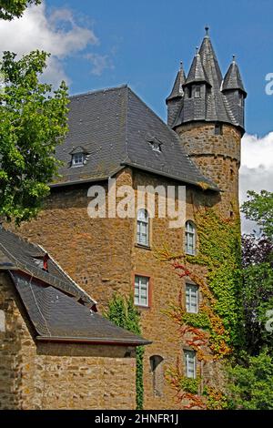 Château, début de la construction 14th siècle Herborn, Hesse, Allemagne Banque D'Images