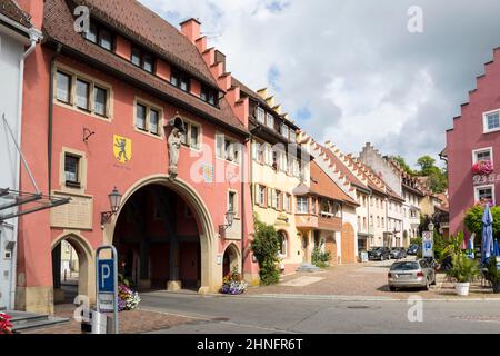 Porte de la vieille ville Maienlaender Tor, Loeffingen, Breisgau-Hochschwarzwald, Bade-Wurtemberg, Allemagne Banque D'Images