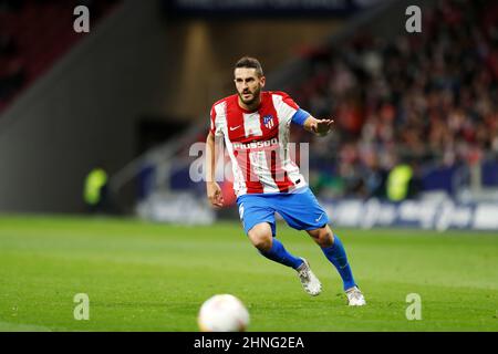 Madrid, Espagne. 16th févr. 2022. Koke (Atletico) football : Espagnol 'la Liga Santander' match entre le Club Atletico de Madrid 0-1 Levante UD à l'Estadio Wanda Metropolitano à Madrid, Espagne . Crédit: Mutsu Kawamori/AFLO/Alay Live News Banque D'Images