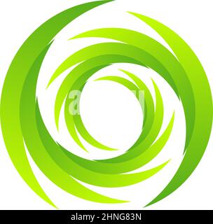Spirale, tourbillon, tourbillon. Cercle segmenté rotatif, élément de conception de cercle de snoosh circulaire, vecteur d'icône - illustration de vecteur de stock, graphiques clip-art Illustration de Vecteur