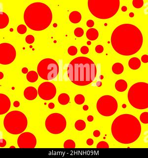 PopArt dutone, texture vectorielle rouge-jaune, pattern - illustration vectorielle stock, graphiques clip-art Illustration de Vecteur