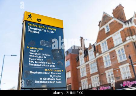 Photographie locale de Hammersmith & Acton Vale Banque D'Images