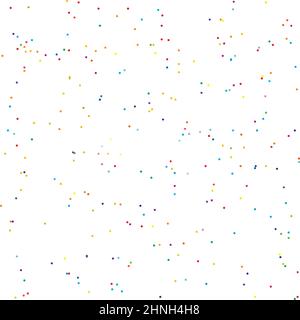 Aléatoire coloré, cercles diffus, motif points. Taches de peinture éparpillées, pois - illustrations vectorielles, graphiques clip-art Illustration de Vecteur