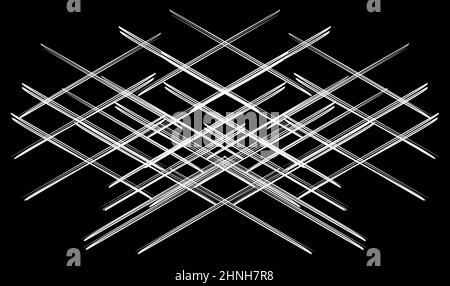 Lignes d'intersection, maillage de rayures, grille, illustration vectorielle de treillis, graphiques d'art clip Illustration de Vecteur