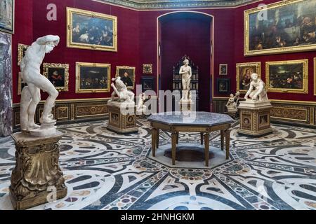 La Tribuna, la Tribune, Bernardo Buontalenti, Galerie des Offices, Musée d'Etat de Florence, Toscane, Italie, Europe Banque D'Images