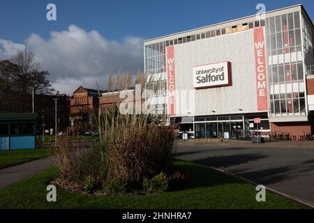 Université de Salford. Salford, Grand Manchester, Royaume-Uni Banque D'Images