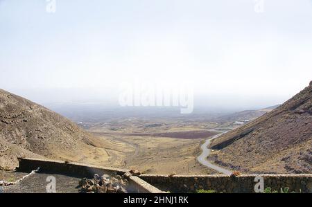 Vue de Mirador de Femes, Lanzarote, îles Canaries, Espagne, Europe Banque D'Images