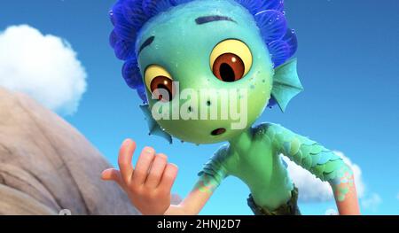 LUCA (2021), dirigé par ENRICO CASAROSA. Credit: Pixar animation Studios / Walt Disney Pictures / Album Banque D'Images