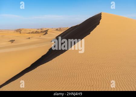 Immenses dunes de sable orange Banque D'Images