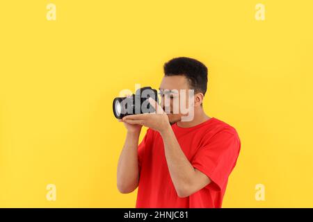 Concept de personnes avec un jeune homme attrayant Banque D'Images