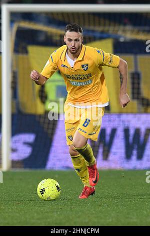 Frosinone, Italie. 16th févr. 2022. Federico Gatti de Frosinone pendant le match de football série B au Stadio Benito Stirpe, Frosinone v Como le 16 février 2022 à Frosinone, Italie. (Photo par AllShotLive/Sipa USA) crédit: SIPA USA/Alay Live News Banque D'Images