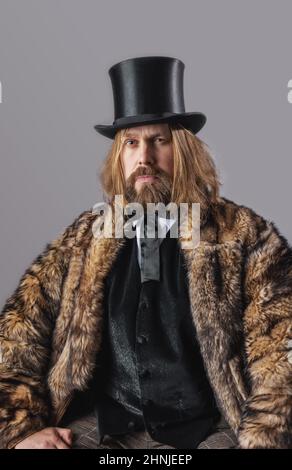 Portrait de l'homme rétro Banque D'Images