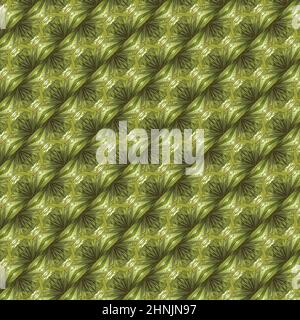 motif sans couture motifs géométriques de formes diverses. Design numérique noir vert jaune Banque D'Images