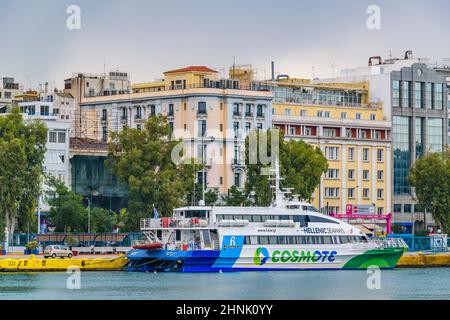 Port du Pirée, Athènes, Grèce Banque D'Images