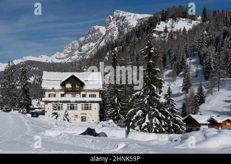 Maison à Selva di Valgardena Banque D'Images