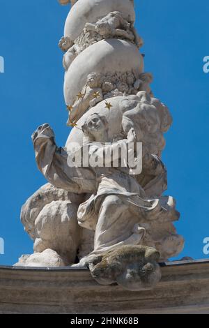 Colonne de la Sainte trinité à Sopron Banque D'Images