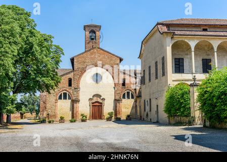 Abbaye de Saint Mary à Rivalta Banque D'Images