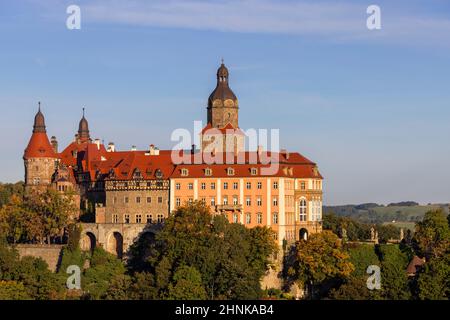 Château de Ksiaz, forteresse médiévale mystérieuse datant du 13th siècle, Walbrzych, Pologne Banque D'Images