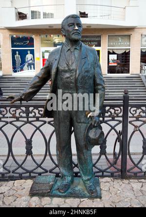 Sébastopol, Crimée - 19 septembre 2020 : sculpture A. Kuprin, Balaklava, Crimée Banque D'Images