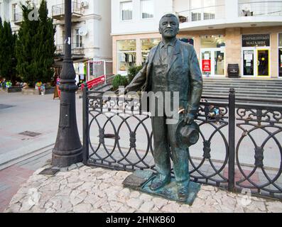 Sébastopol, Crimée - 19 septembre 2020 : Monument de l'Embankment de Nazukin à A. Kuprin, Balaklava, Crimée Banque D'Images