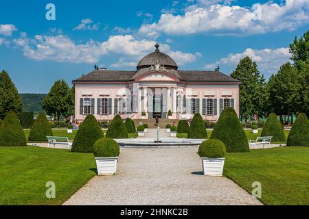 Pavillon du jardin à l'abbaye de Melk Banque D'Images