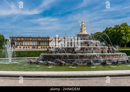 Fontaine de Latona à Herrenchiemsee Banque D'Images