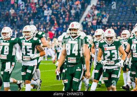 SharkWater German Bowl XLII , Schwaibisch Hall unicorns vs. Dresden Monarches Banque D'Images