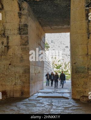 Tombeau d'Agamemnon, Micenae, Grèce Banque D'Images