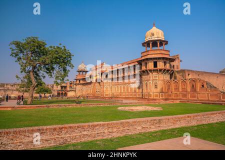 Site du patrimoine fort d'Agra (ou fort Rouge) , Inde Banque D'Images