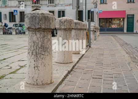 Place Giuseppe Garibaldi à Rovigo une ville historique italienne Banque D'Images