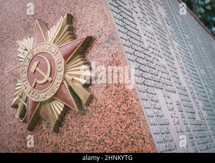 18th de septembre 2021, Tomsk, monument des morts Banque D'Images