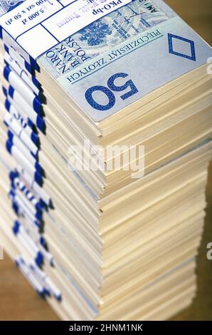 Argent polonais Banque D'Images