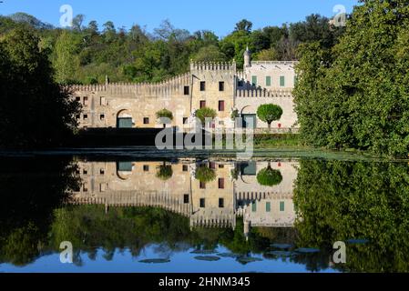 Castello del Catajo est un patricien palais rural près de la ville de Battaglia Terme, province de Padoue Banque D'Images