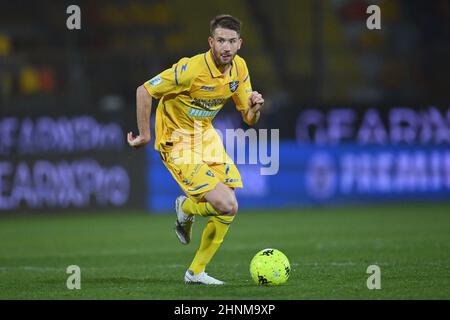 Frosinone, 16 février 2022 Stade Benito Stirpe football italien série B BKT 2021-2022 Match Frosinone Calcio vs Como 1907 23th jour de championnat en photo : Banque D'Images