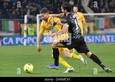 Frosinone, 16 février 2022 Stade Benito Stirpe football italien série B BKT 2021-2022 Match Frosinone Calcio vs Como 1907 23th jour de championnat en photo : Banque D'Images
