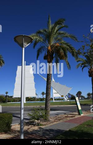 Fontaine à Benidorm, dans la province d'Alicante, Costa Blanca, Espagne, 3rd novembre 2021 Banque D'Images