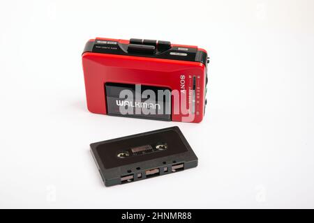 WALKMAN ® SONY D'ÉPOQUE WM-24 Banque D'Images