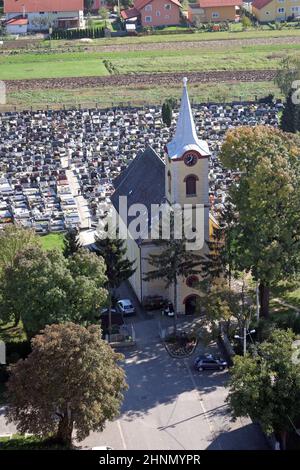 Église Sainte-Claire d'Assise à Zagreb, Croatie Banque D'Images