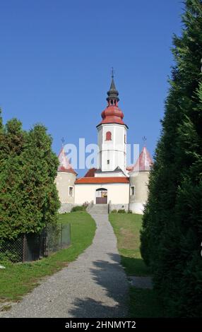 Église paroissiale de la Visitation de la Vierge Marie à Vinagora, Croatie Banque D'Images