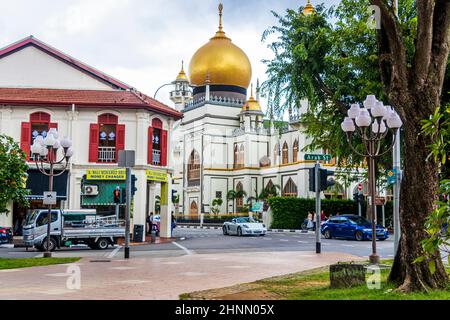 Masjid Sultan Mosque Arab Street, Singapour. Banque D'Images