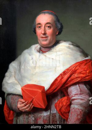 Portrait du cardinal Zelada par Anton Raphael Mengs (1728-1779), huile sur panneau, 1773 Banque D'Images