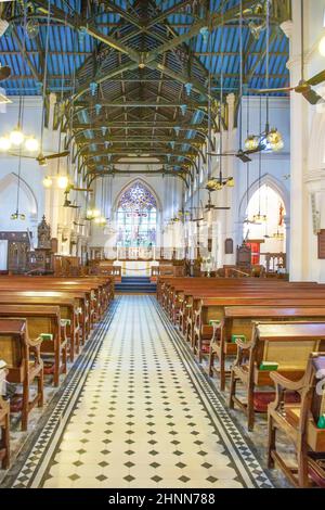 Célèbre cathédrale Saint-Jean de Hong Kong. La cathédrale Saint-Jean est le plus ancien bâtiment ecclésiastique occidental et la plus ancienne église anglicane de l'extrême-Orient Banque D'Images